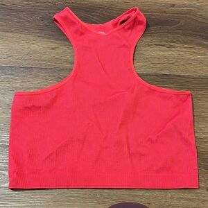 wild fable Ribbed Racerback Crop Tank - Red NWOT